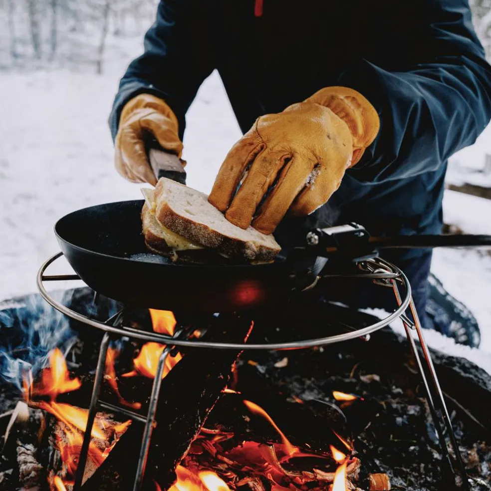 Stekpanna till öppen eld
