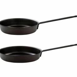 Stekpanneset kolstål, 24 + 28 cm