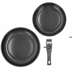 Stekpanneset med avtagbart handtag, 24+28 cm