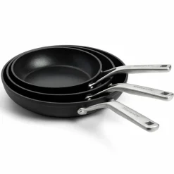Stekpannor i aluminium 3-pack