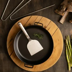 Stekskrapa 28 cm, rostfritt stål