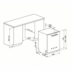 STFA3 underbyggd diskmaskin, svart