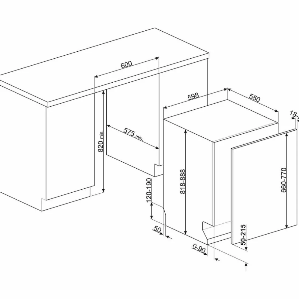 STL324AQLL helintegrerad diskmaskin