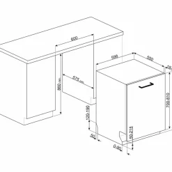 STL233CLH integrerad diskmaskin 60 cm