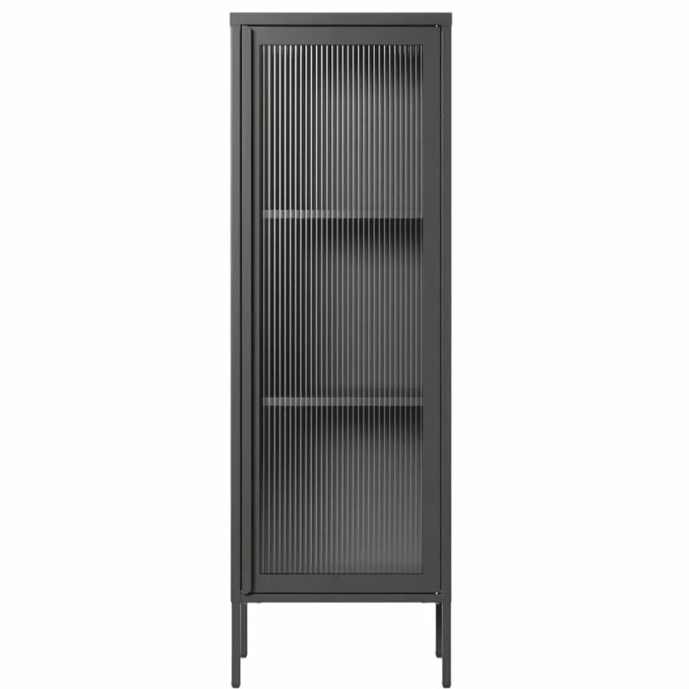 Store vitrinskåp 50 x 150 cm, antracit