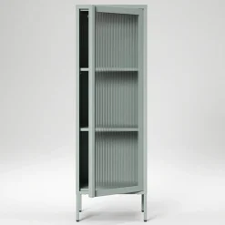 Store vitrinskåp 50 x 150 cm, antracit