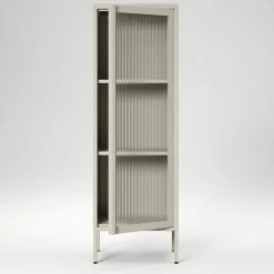 Store vitrinskåp 50 x 150 cm, antracit