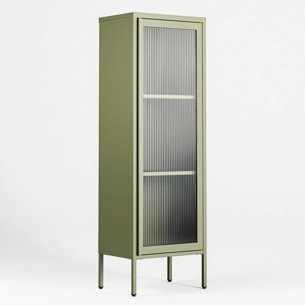 Store vitrinskåp 50 x 150 cm, antracit