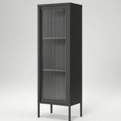 Store vitrinskåp 50 x 150 cm, bordeaux