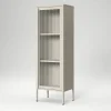 Store vitrinskåp 50 x 150 cm, moss green