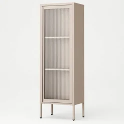 Store vitrinskåp 50 x 150 cm, moss green