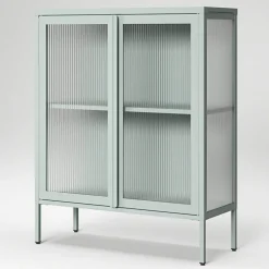 Store vitrinskåp 90 x 110 cm, slate grey