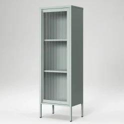 Store vitrinskåp 50 x 150 cm, slate grey
