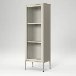 Store vitrinskåp 50 x 150 cm, slate grey