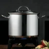 Stor Gryta 10 Liter Rostfrittmed Glaslock