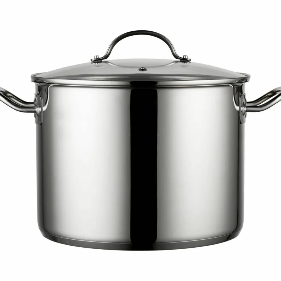 Stor Gryta 10 Liter Rostfrittmed Glaslock