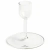 Straight ljusstake, clear