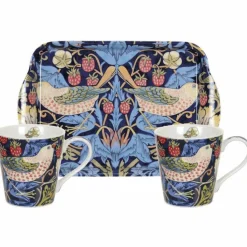 Strawberry Thief Blå Mugg & Brickset