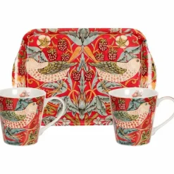 Strawberry Thief Brun Mugg & Brickset