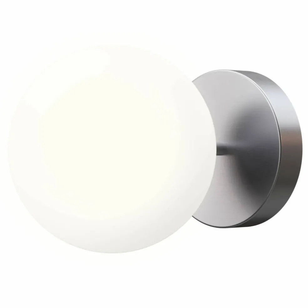 Stringball 1 vägg-/taklampa, nickel