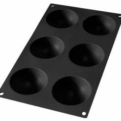 6st Semi-sphere Svart Silikon