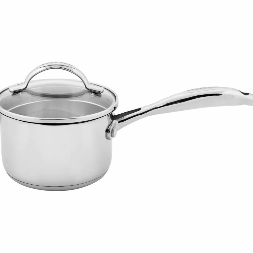 STS kastrull med lock 14 cm/1,2 liter, rostfritt stål