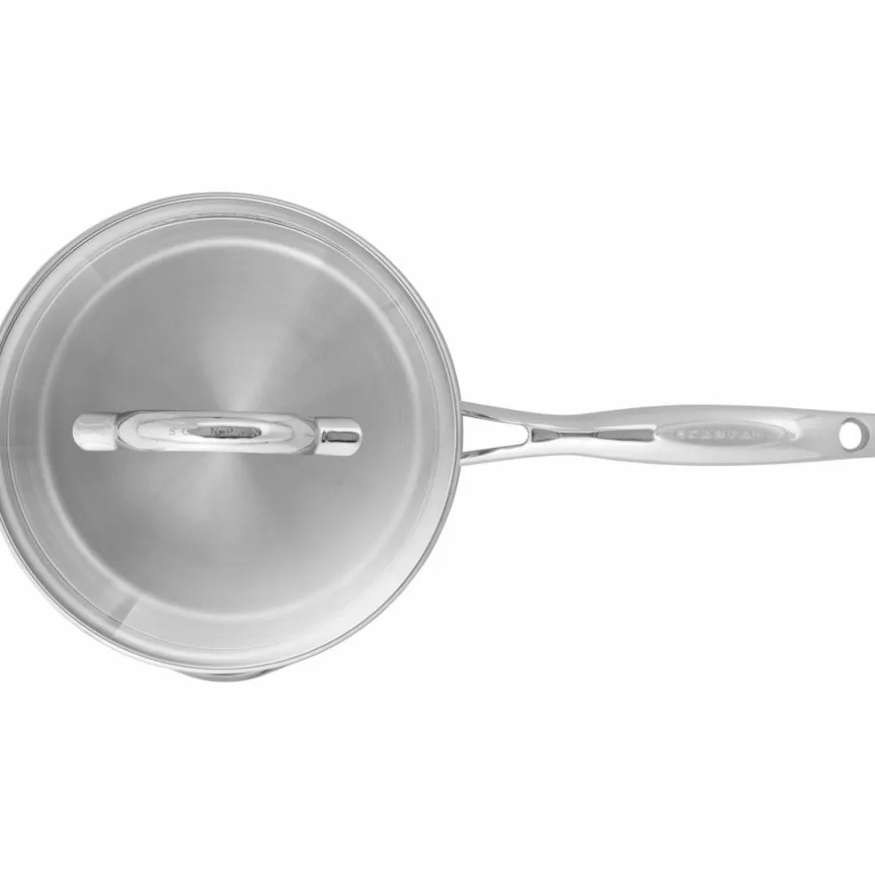 STS kastrull med lock 14 cm/1,2 liter, rostfritt stål