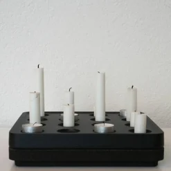 Stumpastaken korkskål, svart