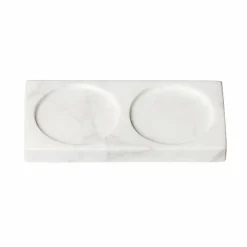 Tabletopper kvarnunderlägg, white marble