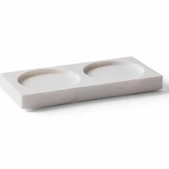 Tabletopper kvarnunderlägg, white marble