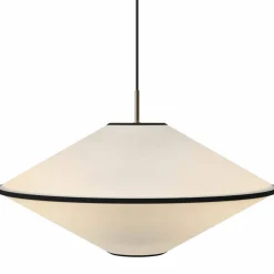 Tafta pendellampa 65 cm, natural