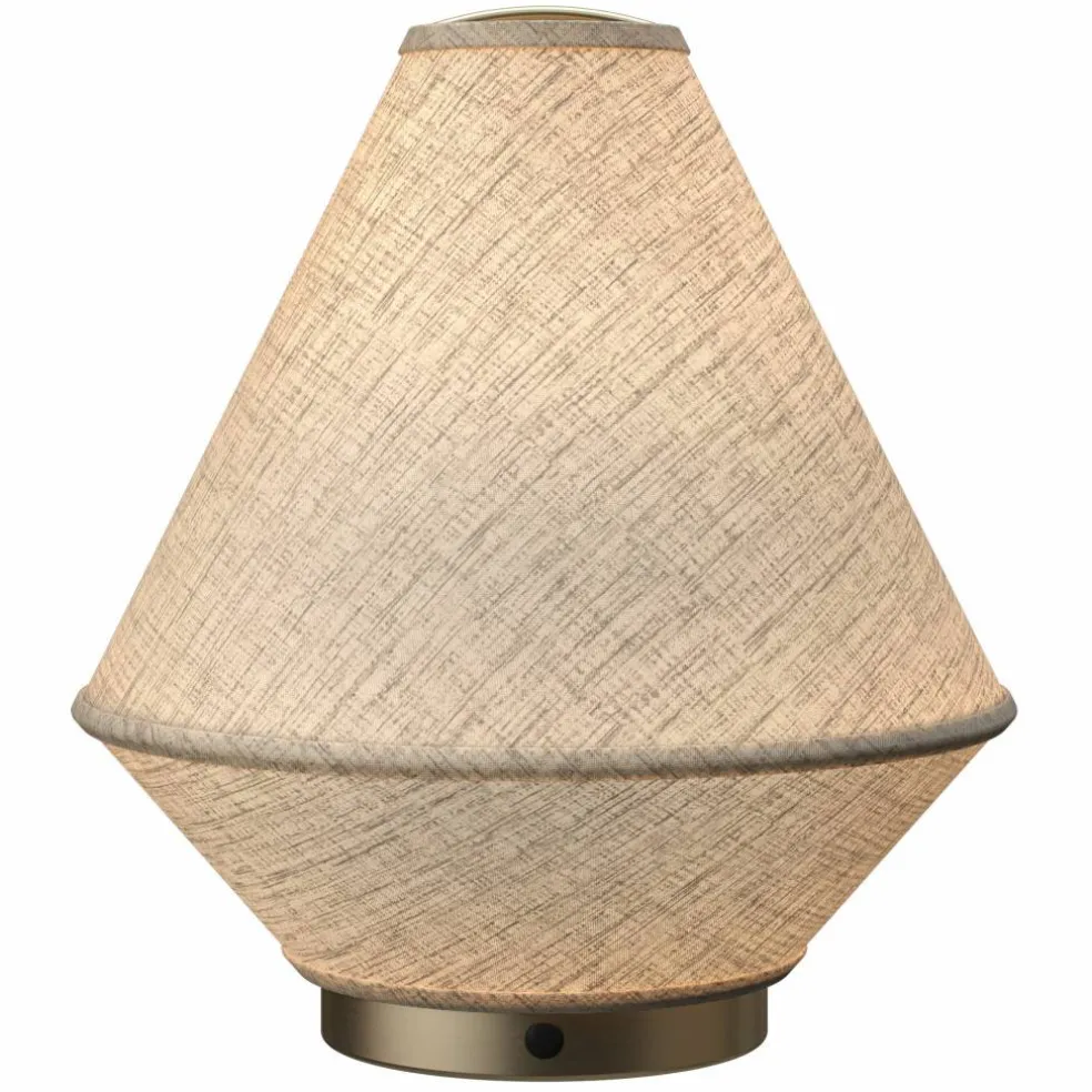 Tafta portabel bordslampa, svart/off-white