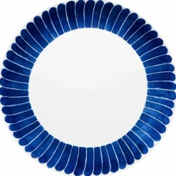 Tallrik 24 cm, blå bård