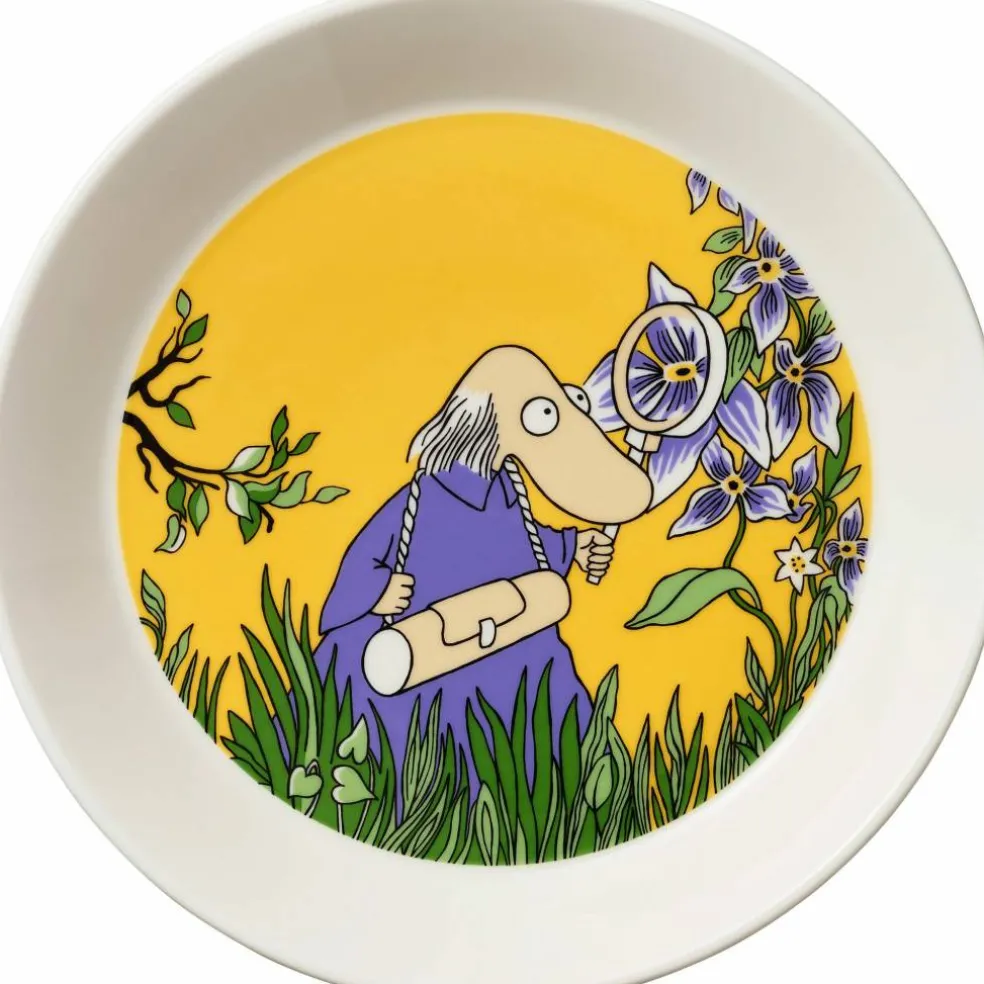 Tallrik 19 cm, hemulen gul