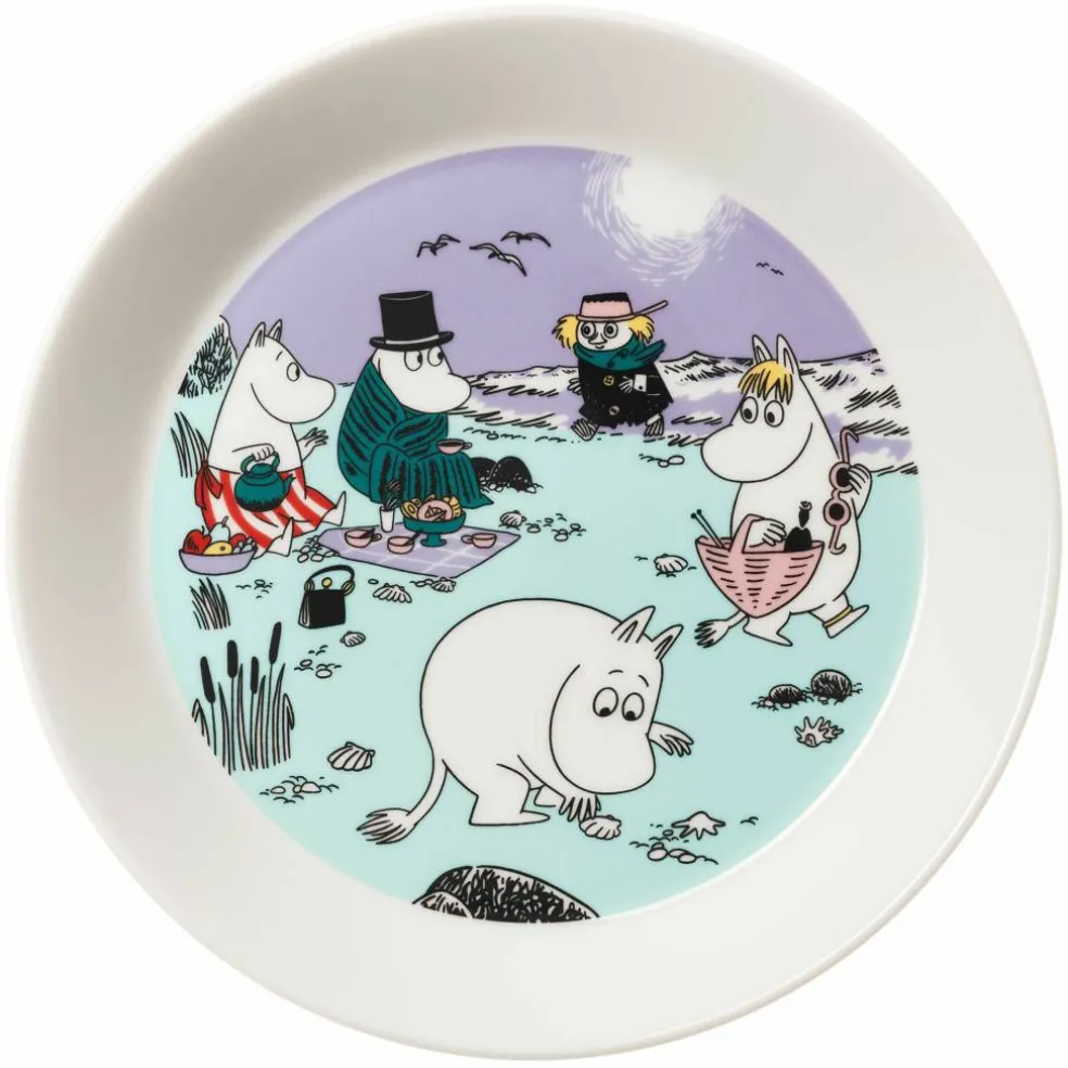 Tallrik 19 cm, hemulen gul