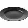 Tallrik 27 cm Svart Stengods