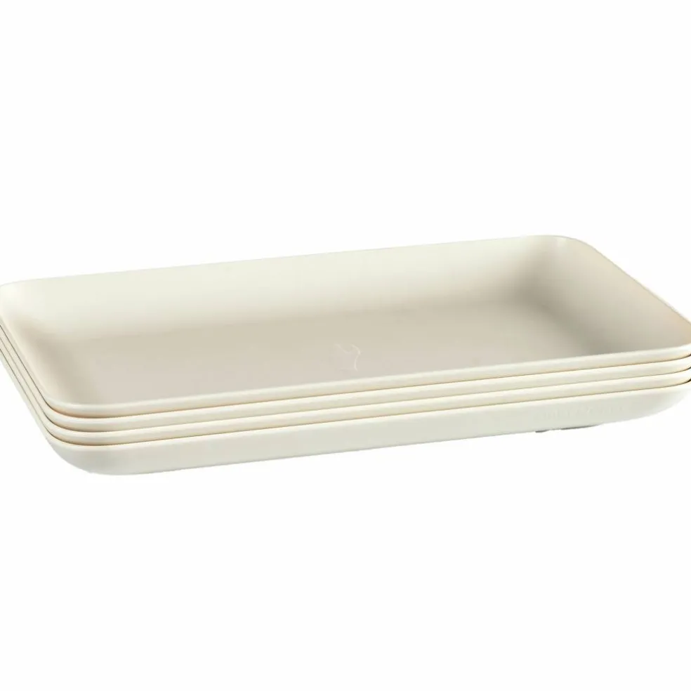 Tallrik medium 4-pack, cream