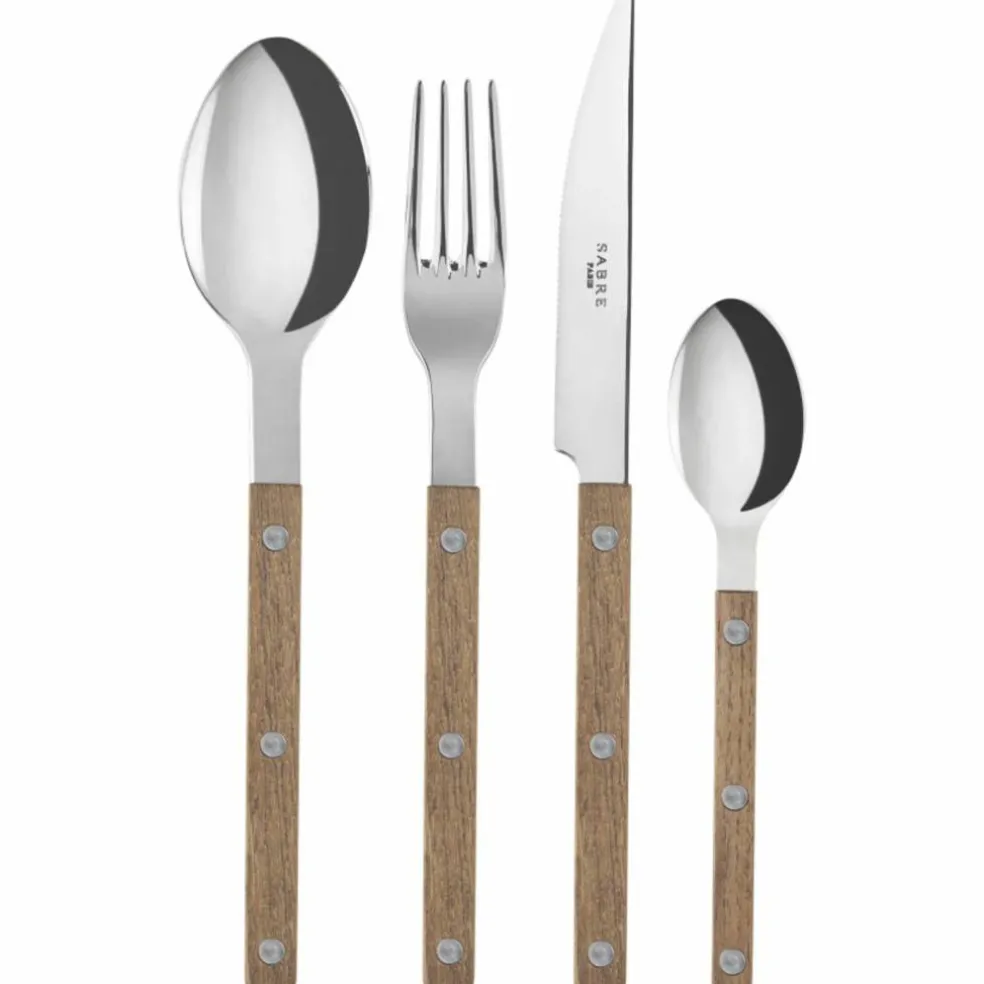 Teak bestickset 4 delar, teak