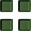 Teema fat 12 × 12 cm 4-pack, skogsgrön