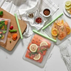 Återanvändningsbar kyl & fryspåse silikon, medium
