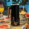 Termoskanna 1 liter, blanksvart