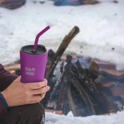 Termosmugg med sugrörslock, 473 ml, berry bright