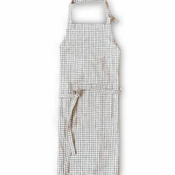 Textiles Garn Förkläde, blå/vit