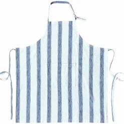 Textiles Garn Förkläde, blå/vit