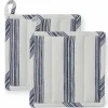 Textiles Garn grytlappar 22 x 22 cm 2-pack, blå