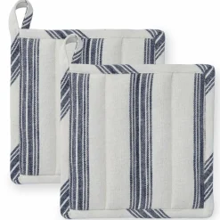Textiles Garn grytlappar 22 x 22 cm 2-pack, terracotta