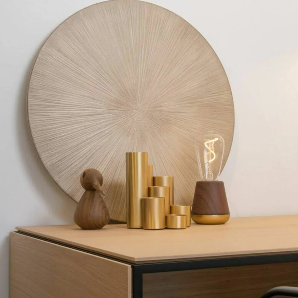 The Humble One bordslampa, walnut
