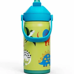 Thrive Flip Straw Kids vattenflaska 0,35 liter, Butterfly Rainbow