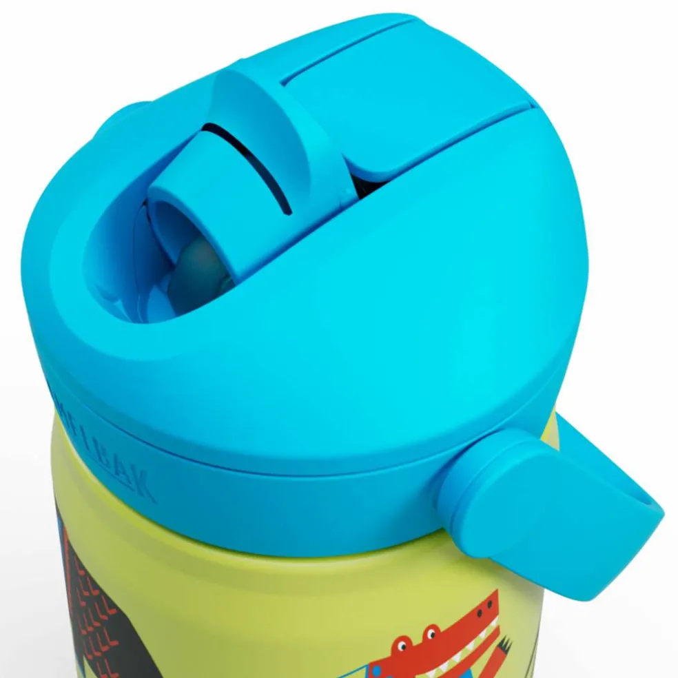 Thrive Flip Straw Kids vattenflaska 0,35 liter, Butterfly Rainbow