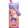 Thrive Flip Straw Kids vattenflaska 0,35 liter, Dino Jam